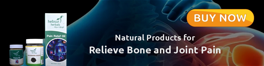 How can you relieve bone and joint pain using natural products